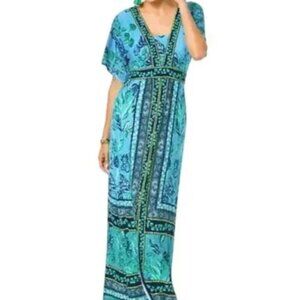 NWT Lilly Pulitzer Seabreeze Plant Print Ilia Elbow Sleeve Maxi Dress – Sz 10